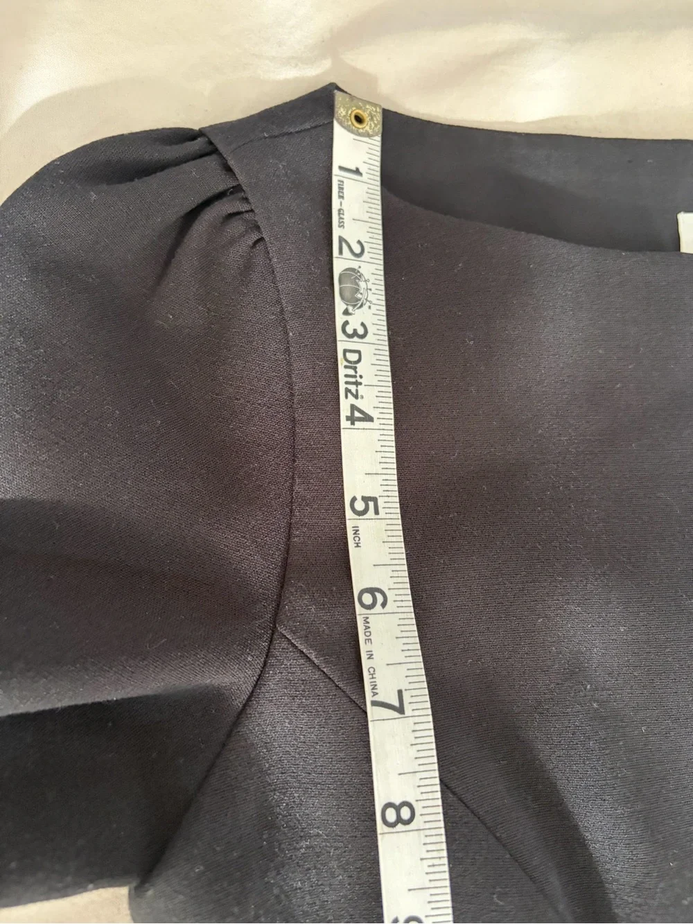 Kate Spade New York Black Puff Short Sleeve Sheath Dress Size 4 LBD Workwear